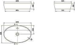 Opadiris Тумба с раковиной Луиджи 90 One 67 подвесная белая матовая – фотография-7